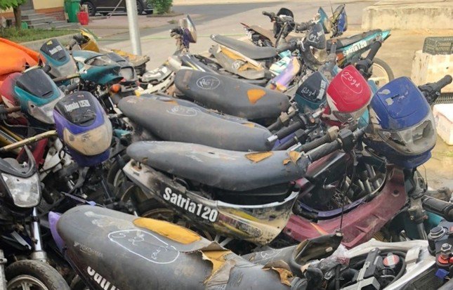 32 xe máy tang vật được Công an thị xã Hồng Lĩnh đưa ra đấu giá đã tìm được người mua.