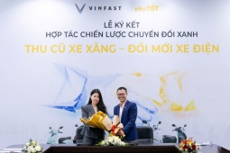 Thế giới xe - VinFast hợp tác cùng Chợ Tốt thu cũ xe máy xăng, đổi mới xe máy điện