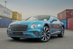 Bentley Continental GT Azure V8 có màu sơn Topaz Blue đầu tiên về Việt Nam