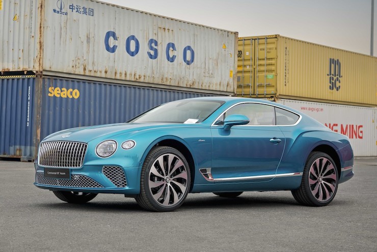 Bentley Continental GT Azure V8 có màu sơn Topaz Blue đầu tiên về Việt Nam - 2