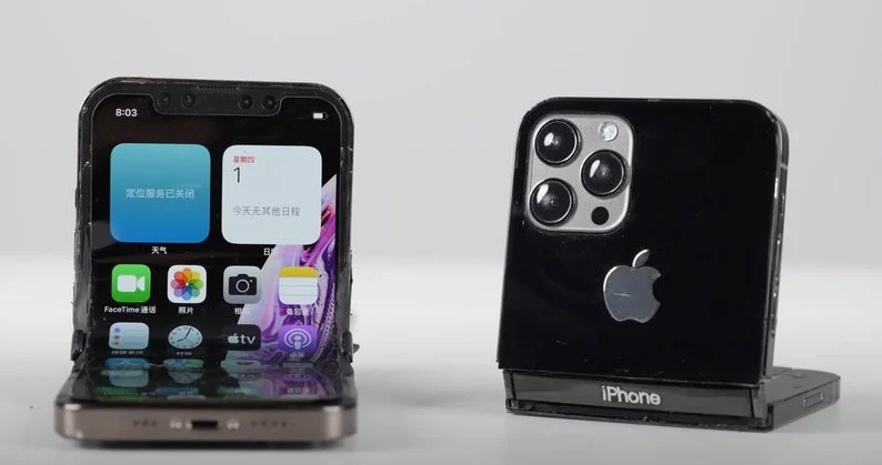 Ảnh concept iPhone màn hình gập.