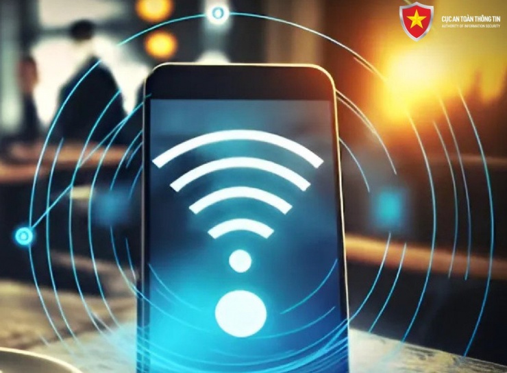 Wifi miễn phí là những nơi ẩn chứa vô số rủi ro. Ảnh: Cục ATTT.