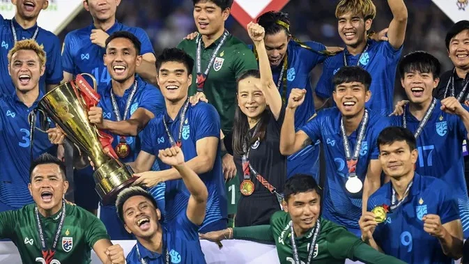 Thái Lan vô địch AFF Cup gần nhất. ẢNH: AP