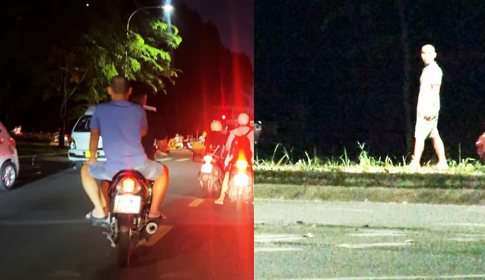 Cường chở Tân từ khách sạn trên đường Bạch Đằng đến các công viên để trộm.