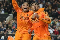 Video bóng đá Valencia - Real Madrid: Ngược dòng vỡ òa, điểm nhấn Bellingham (La Liga)