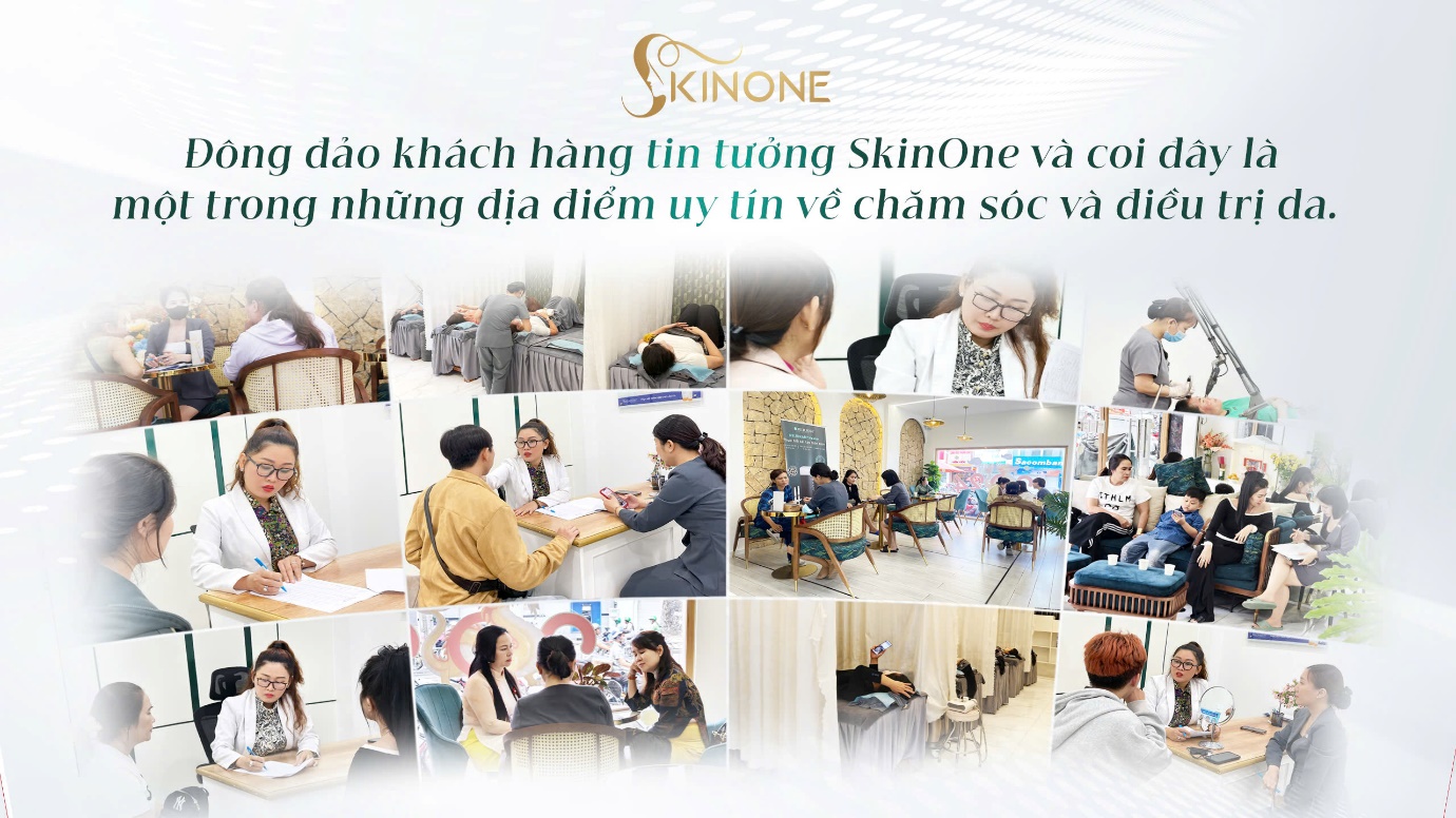 Đông đảo khách hàng tin tưởng SkinOne và coi đây là một trong những địa điểm uy tín về chăm sóc và điều trị da.