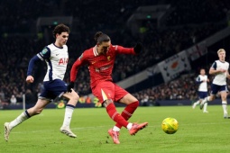 Video bóng đá Tottenham - Liverpool: Bàn thắng gây tranh cãi, lợi thế tối thiểu (Bán kết League Cup)