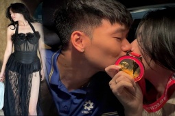 Cô vợ xinh đẹp của trung vệ "nóng tính nhất tuyển Việt Nam"