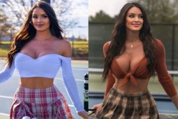Kiều nữ mạng xã hội bất thình lình trở thành "HLV quyến rũ nhất" tại Australian Open