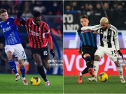 Bóng đá - Nóng vòng 20 Serie A: AC Milan vất vả ngược dòng, Juventus chỉ kiếm 1 điểm