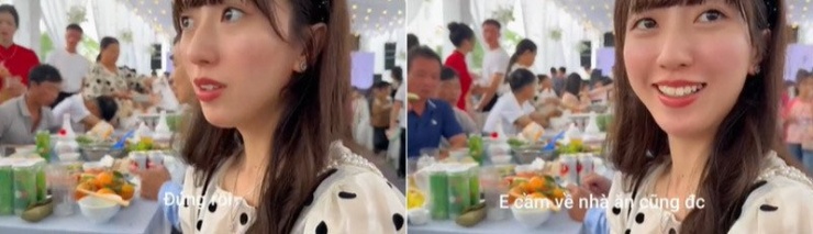 Kanako từ bất ngờ đến bật cười thích thú. Ảnh: Cắt từ clip 