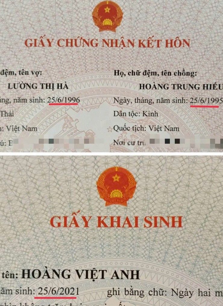 Gia đình 3 người có cùng ngày sinh nhật 