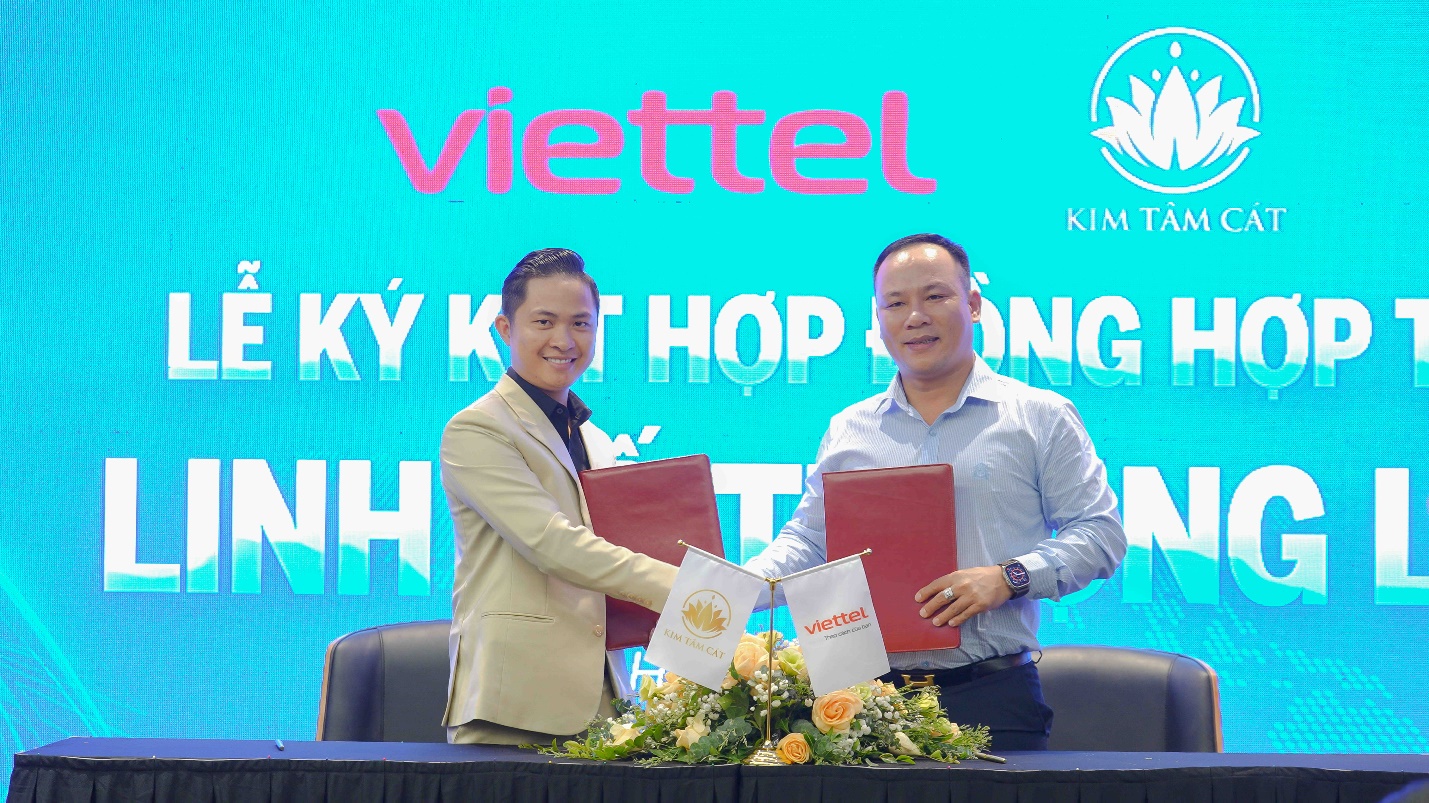Kim Tâm Cát và Tập đoàn Viettel ký kết hợp tác