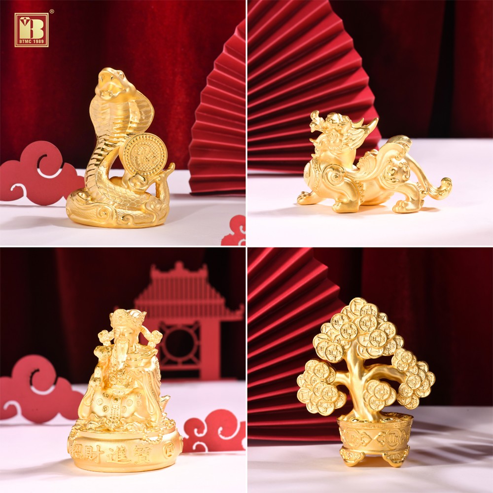 Tượng vàng chủ đề Thần Tài chất liệu Vàng Rồng Thăng Long 99.9 - 999.9 là sự lựa chọn hàng đầu của khách hàng
