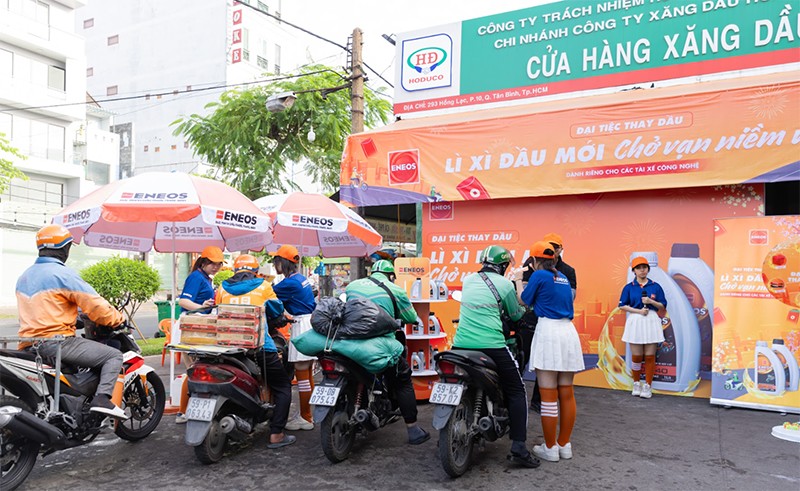 Chương trình thay dầu miễn phí do ENEOS tổ chức thu hút hơn 4,400 tài xế công nghệ tham gia từ ngày 25/12/2024 đến ngày 17/01/2025. (Ảnh: ENEOS Việt Nam)