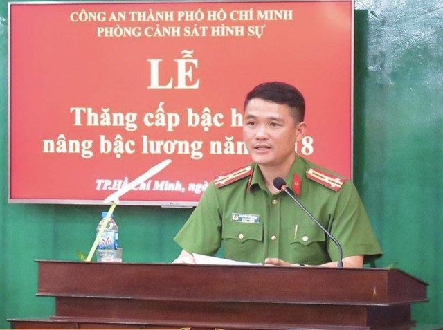 Ông Nguyễn Đăng Nam khi còn là Trưởng phòng CSHS Công an TP HCM