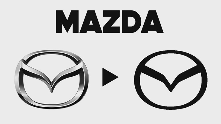 Mazda đổi logo từ 3D sang 2D cho 