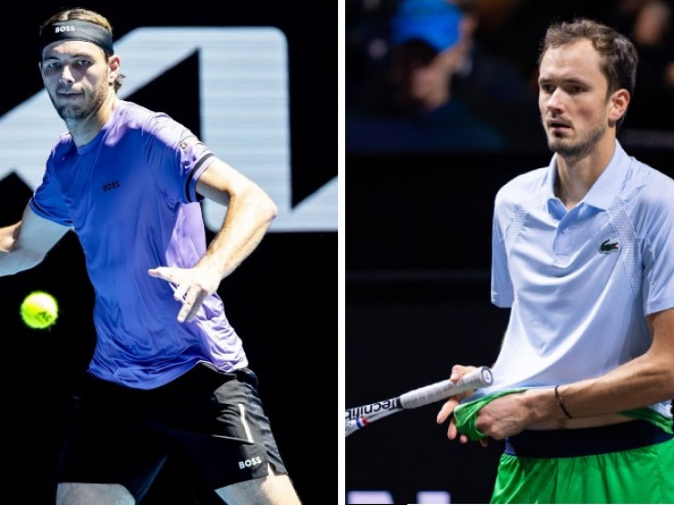 Trực tiếp tennis ATP và WTA 500: Medvedev chứng tỏ bản lĩnh, Taylor Fritz xuất trận