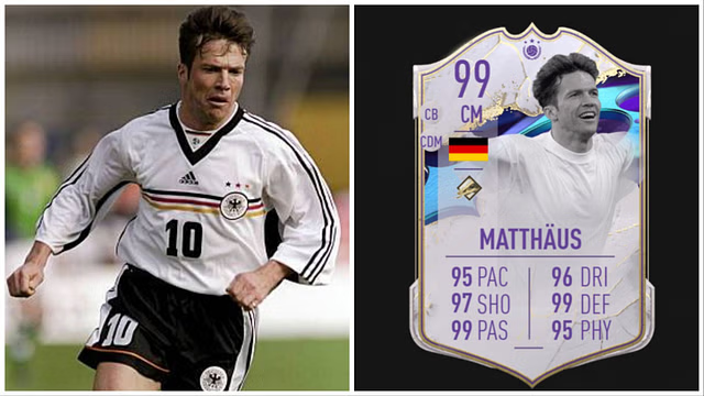 Matthaus quá xuất sắc tới mức ông thường xuyên đạt những chỉ số cao nhất trong các game FIFA