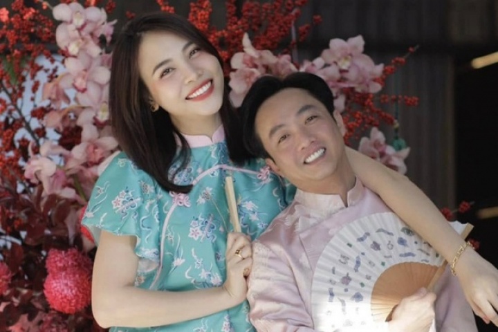 Đàm Thu Trang được khen 'khéo chọn giày' khi sánh đôi Cường Đôla