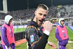 De Gea 7 trận giữ sạch lưới ở Serie A, giúp Fiorentina đua vé dự Cúp C1