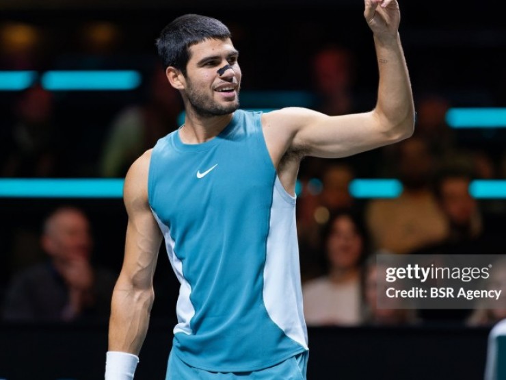 Video tennis Alcaraz - Vavassori: Sức mạnh áp đảo (Rotterdam Open)