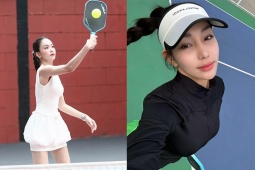 Dàn hot girl pickleball tập chăm sau Tết, hoa khôi Đặng Yến sớm có cúp