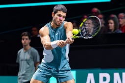 Video tennis Alcaraz - De Minaur: Kịch tính 3 set, đăng quang lịch sử (Rotterdam Open)