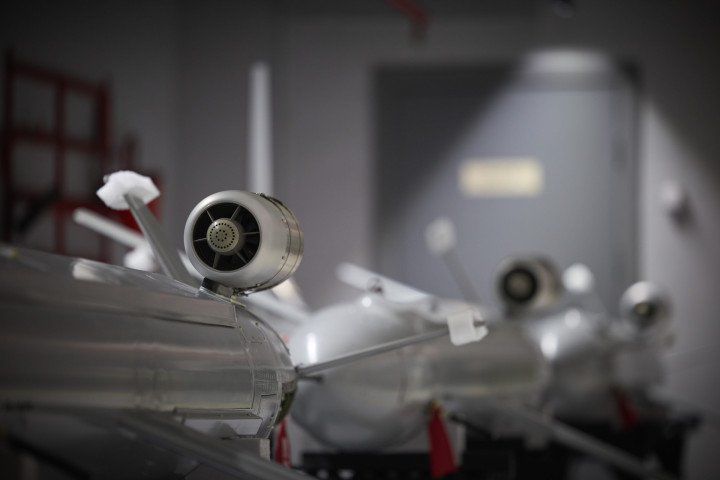 Cận cảnh tên lửa Peklo, một trong những vũ khí tầm xa do Ukraine tự phát triển. (Ảnh: Văn phòng Tổng thống Ukraine)