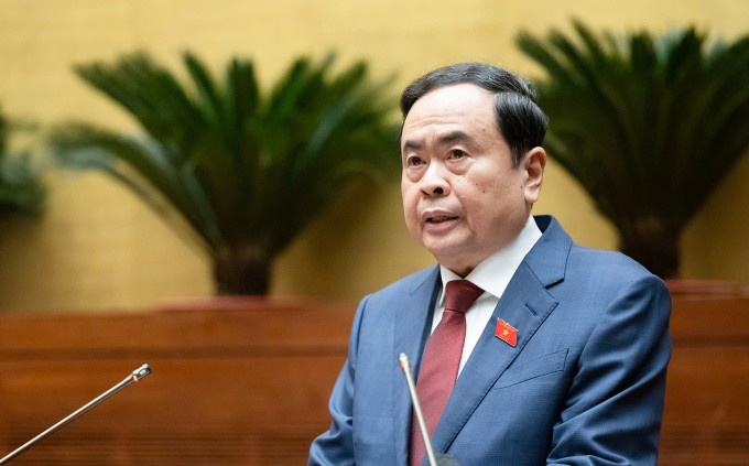 Chủ tịch Quốc hội Trần Thanh Mẫn phát biểu khai mạc. Ảnh: Hoàng Phong