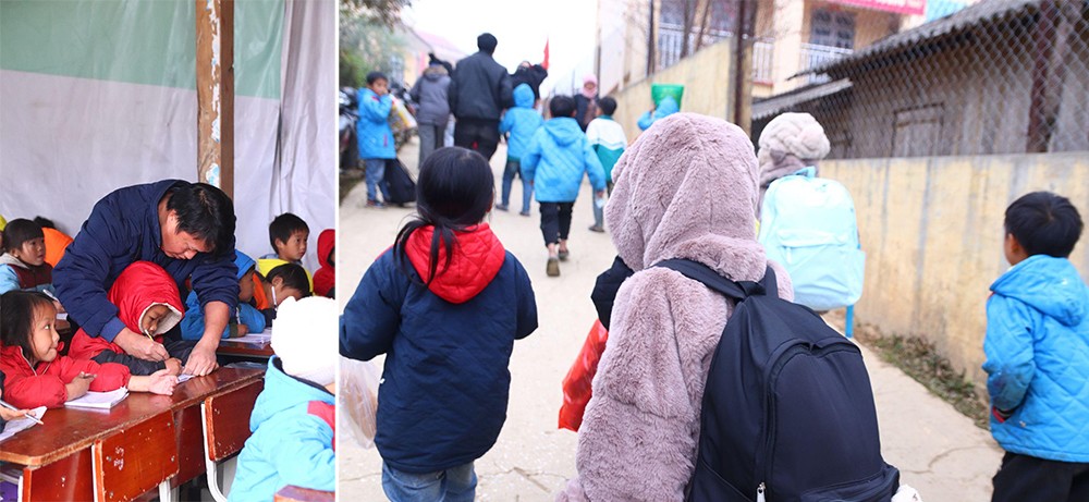 Điểm trường chứa đựng biết bao vất vả, thách thức đối với cả cô và trò nơi ‘cùng trời’ Yên Bái - Ảnh : DNCC