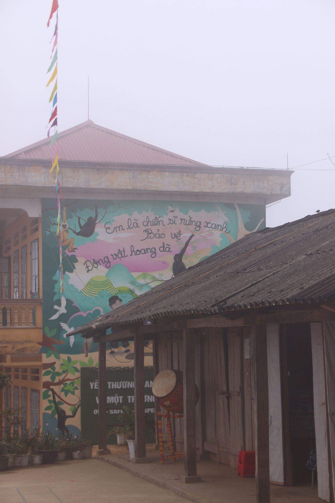 Điểm trường Tiểu học Chế Tạo hiện đang là nơi giảng dạy cho 319 học sinh tại Mù Cang Chải - Ảnh : DNCC