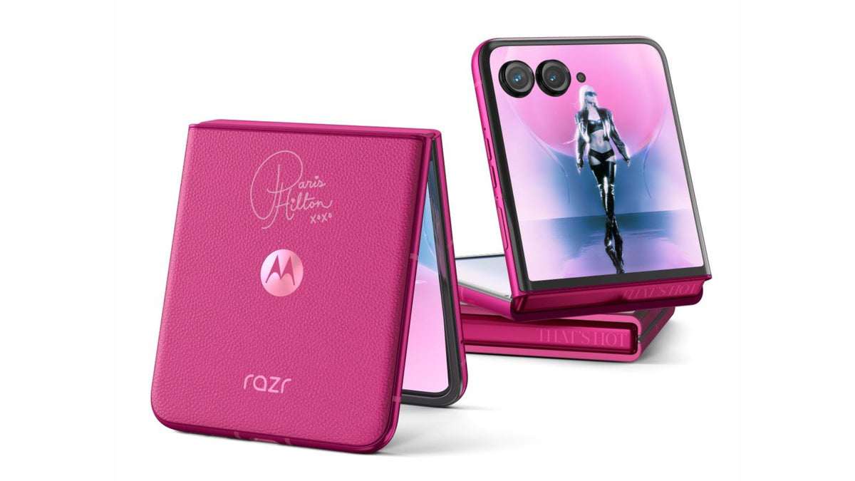 Ra mắt Motorola Razr Plus Paris Hilton màu hồng cực đẹp - 3