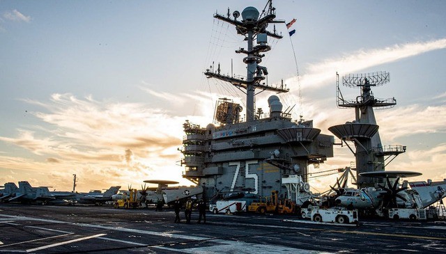 Tàu sân bay chạy năng lượng hạt nhân USS Harry S. Truman. Ảnh: Hải quân Mỹ