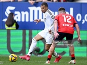 Video bóng đá Osasuna - Real Madrid: Mbappe mở điểm, Bellingham bị thẻ đỏ (La Liga)