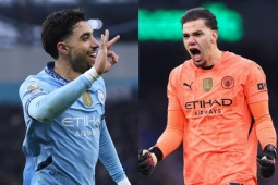 Marmoush ghi hat-trick cho Man City sánh vai Salah, Ederson phá kỷ lục kiến tạo