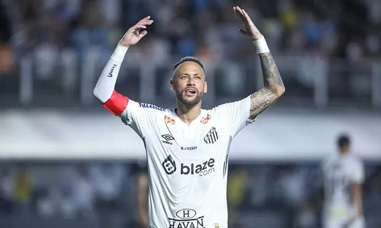 Neymar tỏa sáng trong màu áo CLB Santos