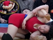 Thể thao - Đào Hồng Sơn gây ganh tị: Đấu vật với hot girl Anh Thơ, thử sức Hòa "Bưởi"
