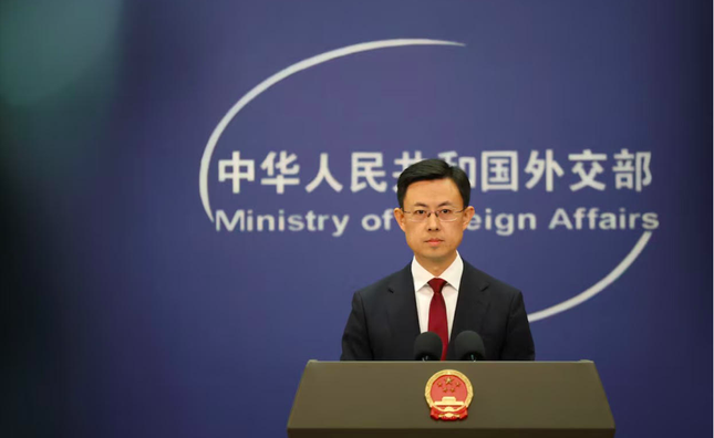 Người phát ngôn Bộ Ngoại giao Trung Quốc Quách Gia Khôn. (Ảnh: Reuters)