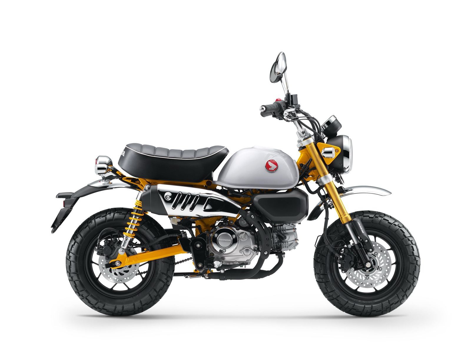 Honda Monkey 125 2025 với màu Vàng Turmeric Yellow mới.