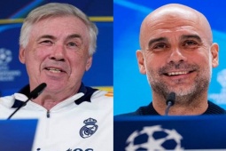 Real Madrid tái đấu Man City: HLV Ancelotti phản bác tuyên bố "1% cơ hội" của Pep