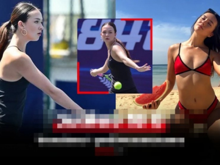 Nhan sắc xinh đẹp của nữ tay vợt người Thái Lan lai Tây