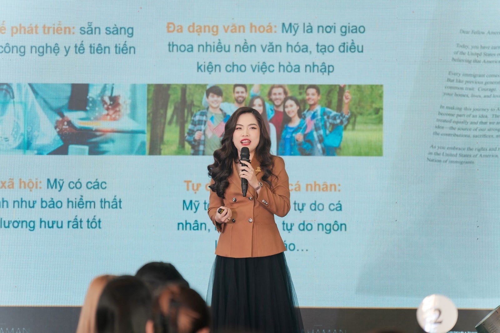 Hoàng Diệp Trúc với vai trò là diễn giả đặc biệt tại sự kiện