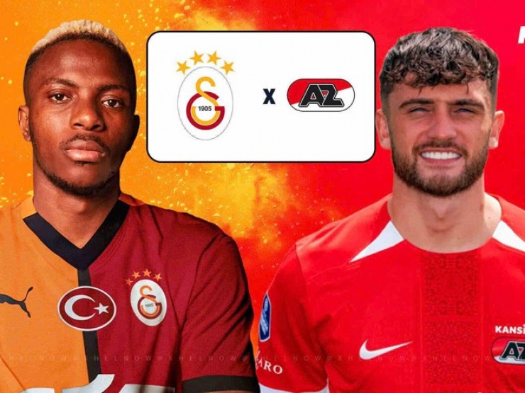 Trực tiếp bóng đá Galatasaray - AZ Alkmaar: Thử thách lớn cho Osimhen & đồng đội (Europa League)