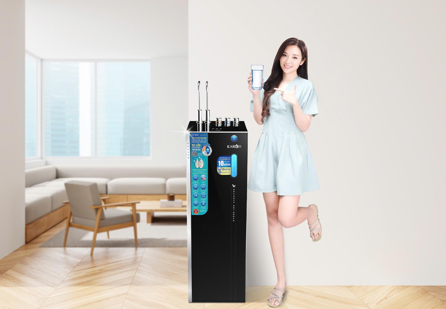 Karofi có 3 chế độ nước nóng - Hydro-ion kiềm - Hydro-ion kiềm lạnh