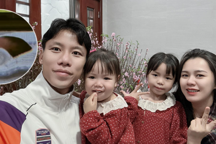 Vợ chồng Quế Ngọc Hải đón em bé thứ ba