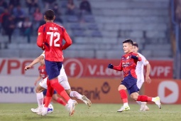 Video bóng đá Công an Hà Nội - Thể Công Viettel: Tân binh báo hại penalty (V-League)