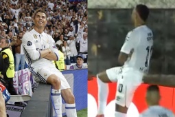 Bóng đá - Neymar lập siêu phẩm đá phạt góc, ăn mừng kiểu Ronaldo đáp trả fan đối thủ