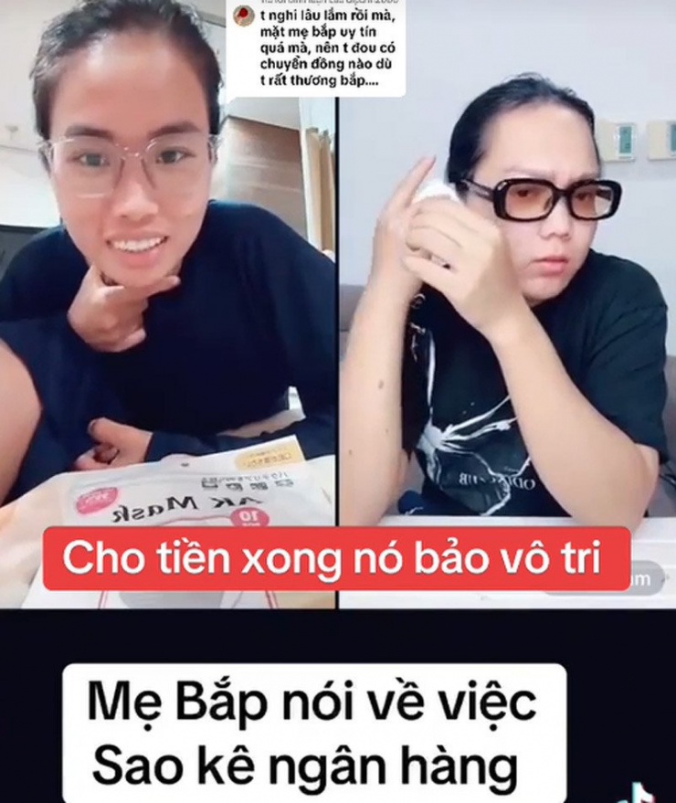 Đoạn video chia sẻ về chuyện sao kê tiền từ thiện của chị Hòa 