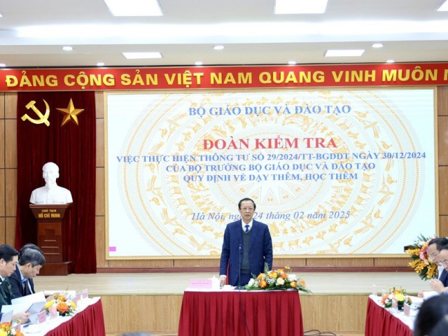Bộ GD&ĐT kiểm tra việc dạy, học thêm tại Hà Nội
